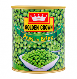 Golden Crown Peas In Brine   Tin  800 grams